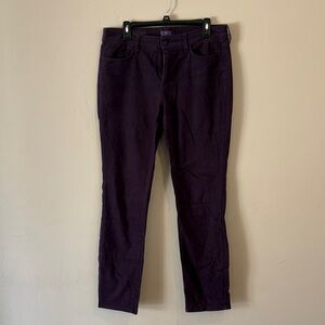 NYDJ Women's Deep Purple Straight Leg Jeans